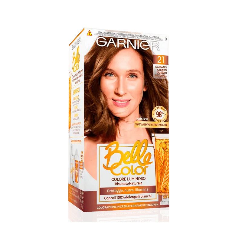Garnier Belle Color kit per colorazione capelli 21 Castano Chiaro Dorato Naturale-1