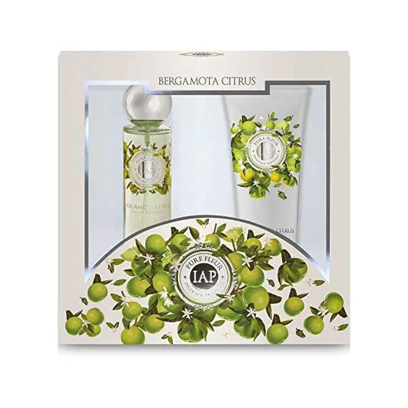 Iap Pharma Cofanetto Pure Fleur Bergamotta Citrus Eau De Cologne 150ml + Body Milk 230ml-1