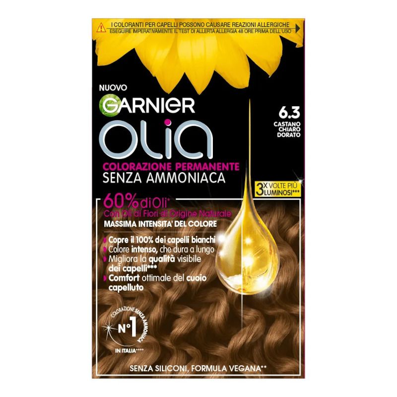 Garnier Olia Colorazione Capelli 6.3 Castano Chiaro Dorato-1