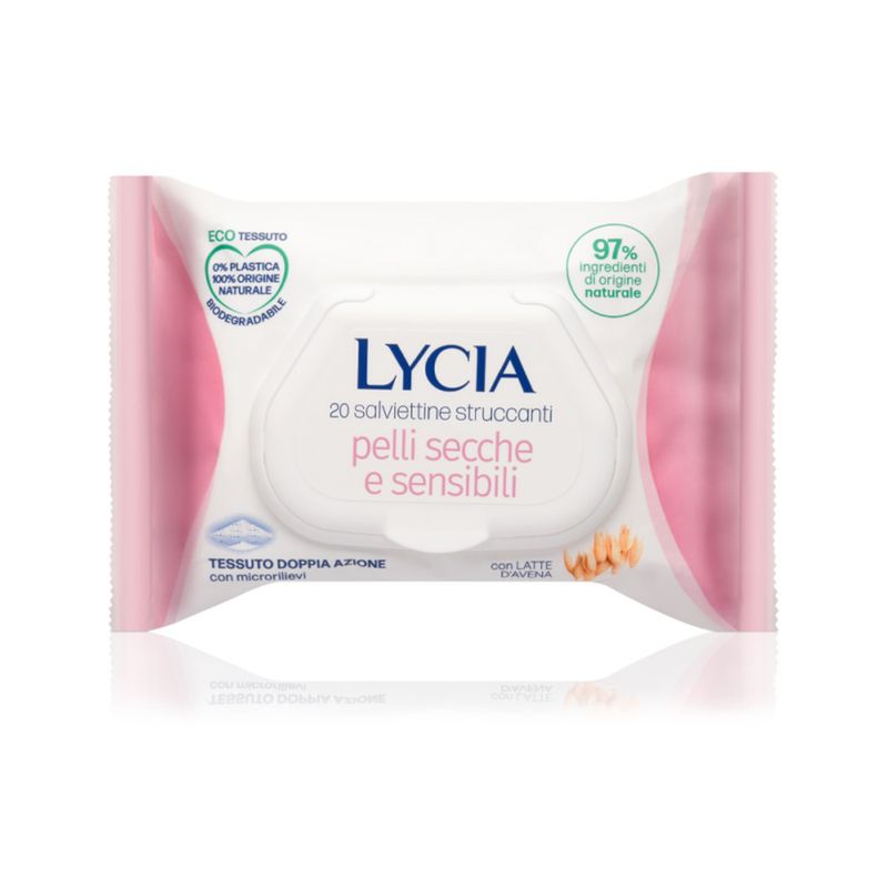Lycia Salviettine Struccanti Pelli Secche E Sensibili 20 Pezzi-1