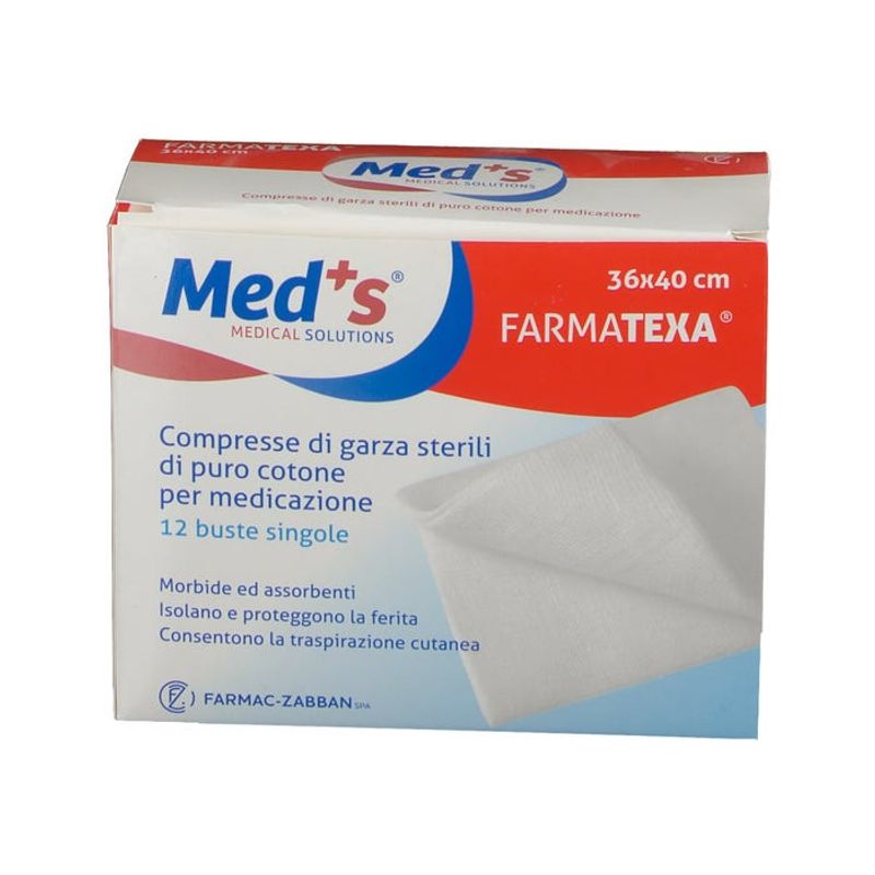 Garza Compressa Meds 12/8 36x40cm 12 Pezzi-1