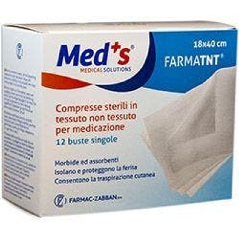 Meds Garza Compressa Tessuto Non Tessuto 18x40cm 12 Pezzi-1
