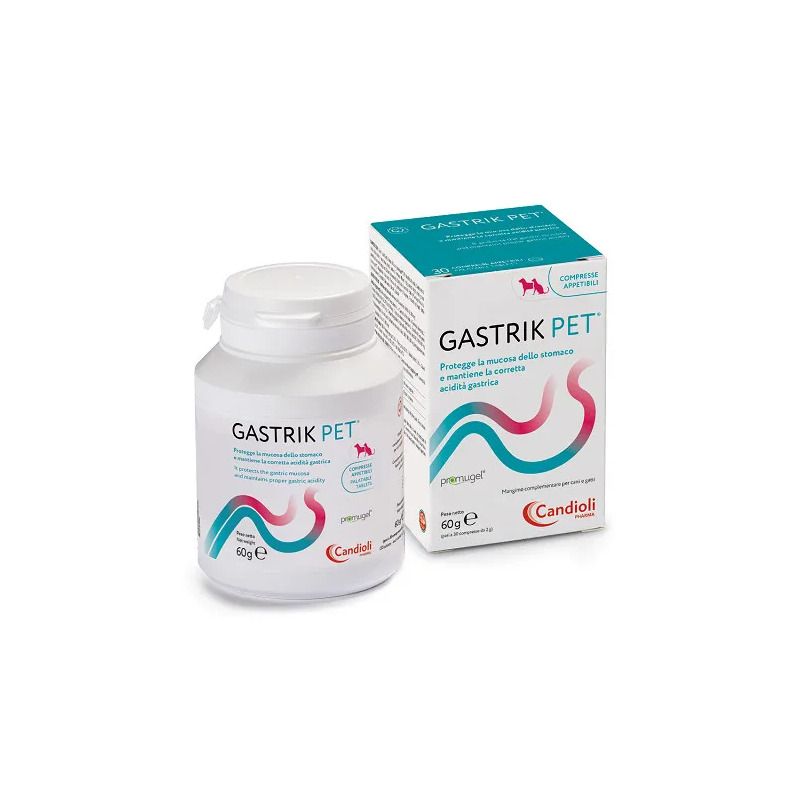 Candioli Gastrik Pet Mangime Complementare Per Cani/Gatti 30 Compresse Appetibili-1