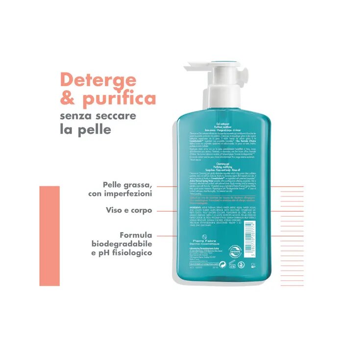 Eau Thermale Avène Cleanance Gel Detergente Purificante Pelle Grassa Con Imperfezioni 400ml-10