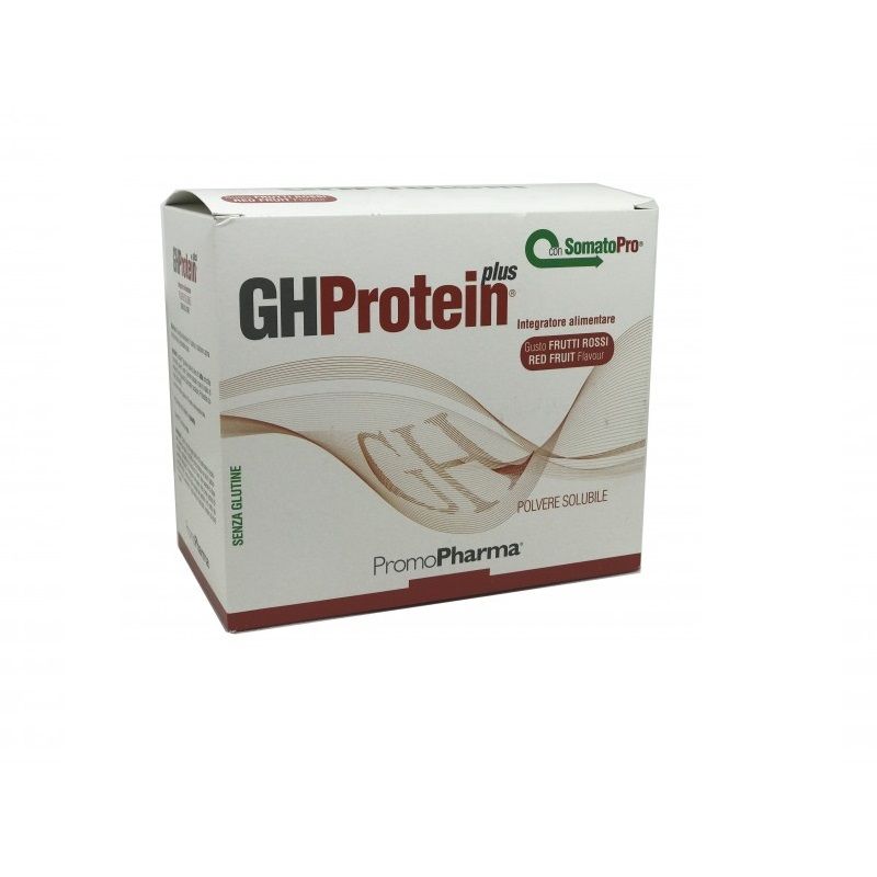 GH Protein Plus integratore di proteine del siero del latte in polvere gusto Frutti Rossi 20 buste-1