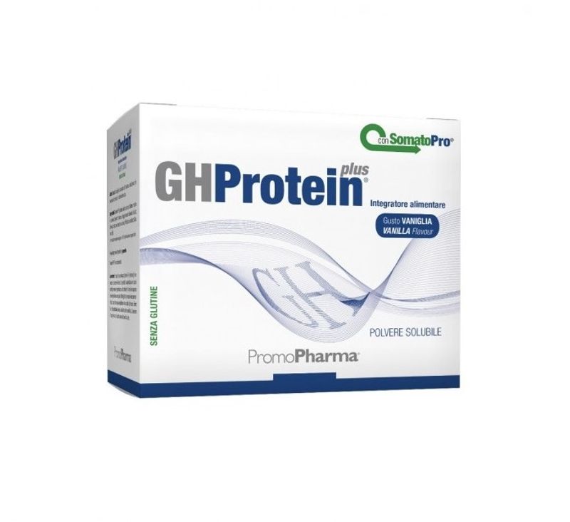 GH Protein Plus integratore di proteine del siero del latte in polvere gusto Vaniglia 20 buste-1