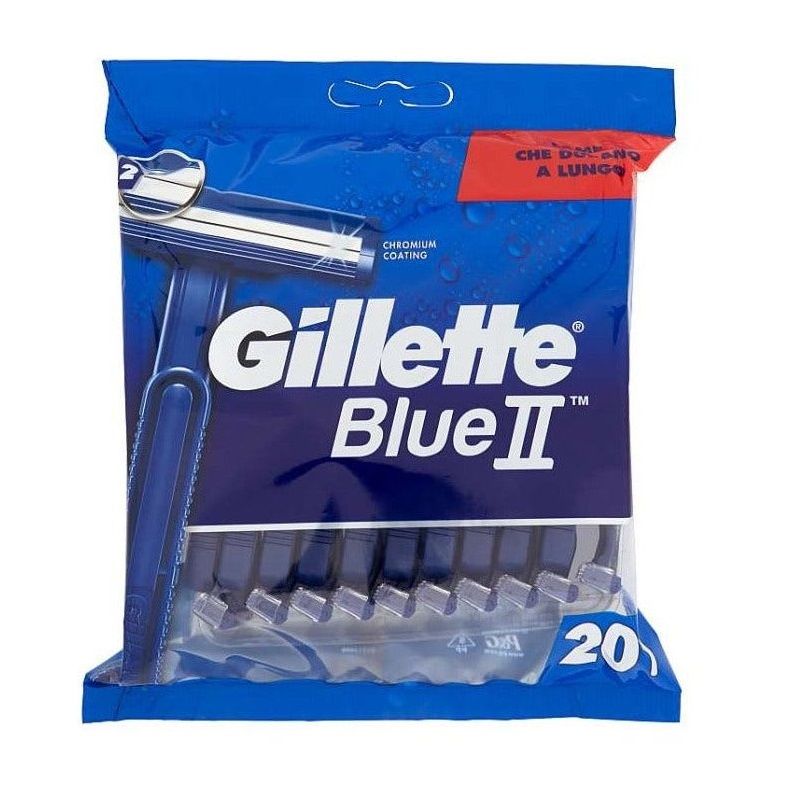 Gillette Blue II Rasoi Usa E Getta Standard 20 Pezzi-1