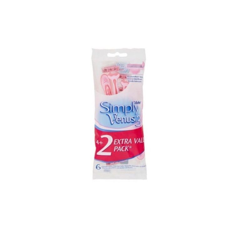 Gillette Simply Venus 3 rasoio per donna 4 pezzi + 2 OMAGGIO-1