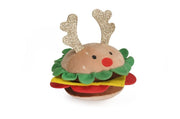 GIOCO CANE HAMBURGER NATALE C/SQUEAKER-1