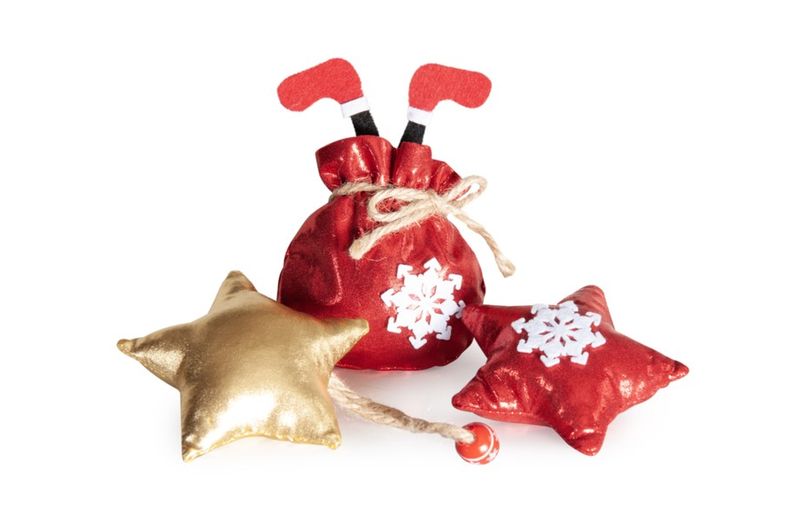 GIOCO GATTO STELLE(2P)+SACCO(1P)NATALIZI-3