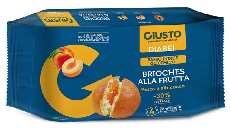 GIUSTO DIABEL BRIOCHE FRUTT4PZ-1