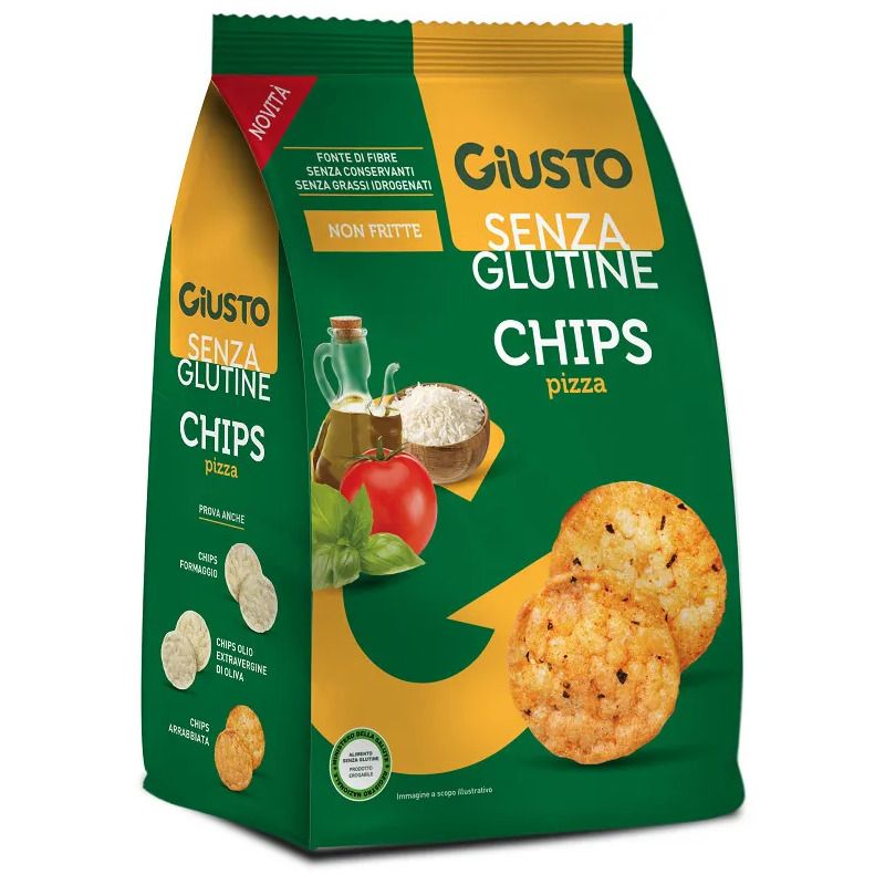 Giusto Senza Glutine Chips alla Pizza 40g-1