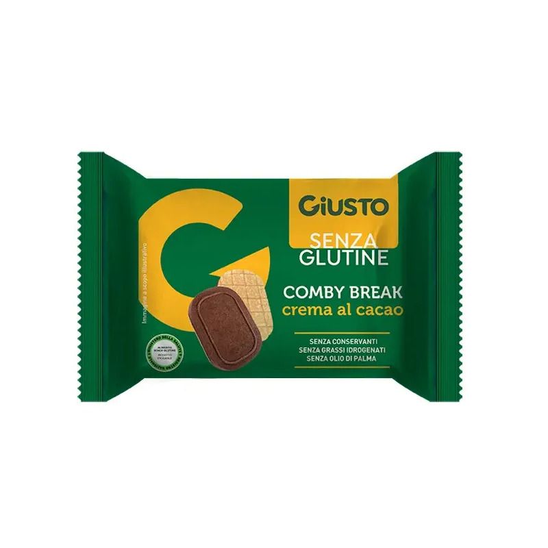 Giusto Senza Glutine Comby Break crema al cacao 26g-1