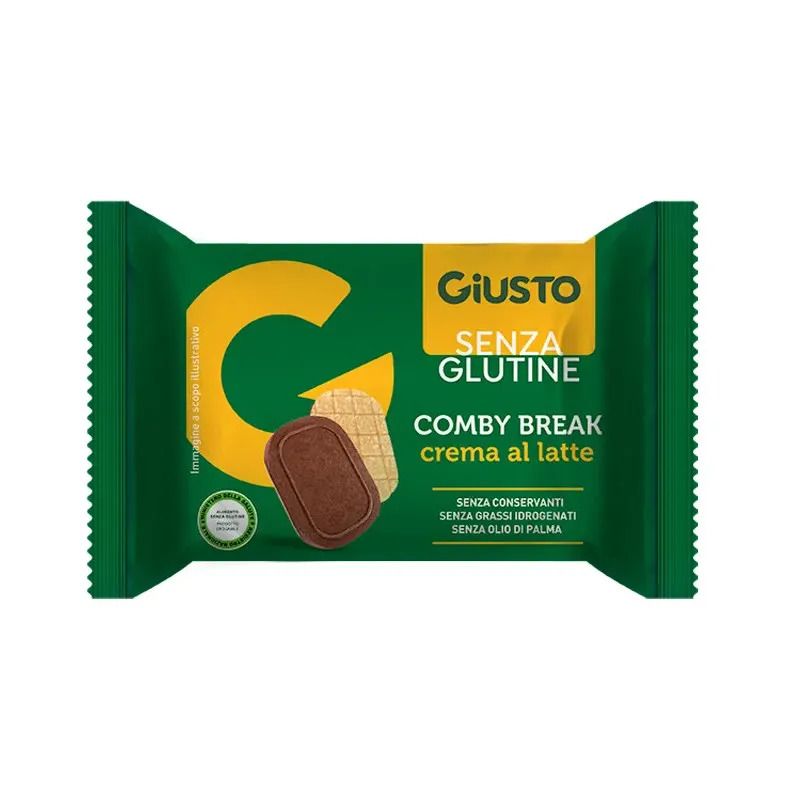 Giusto Senza Glutine Comby Break crema al latte 26g-1