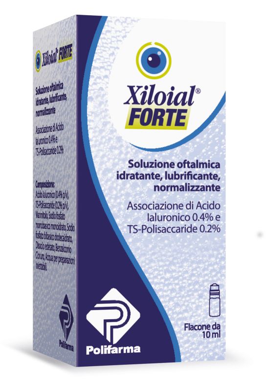 Xiloial Forte soluzione oftalmica idratante lubrificante e normalizzante 10ml-1