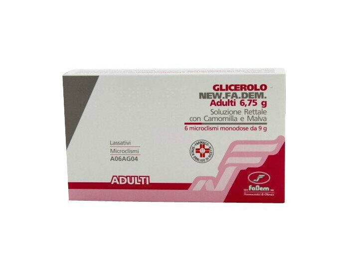 Glicerolo Soluzione Rettale Adulti con Camomilla e Malva 6,75g microclismi monodose 6 pezzi-2