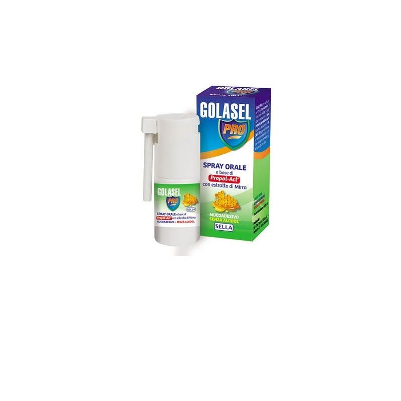 Golasel Pro spray no alcool per il benessere di bocca e gola 20ml-1