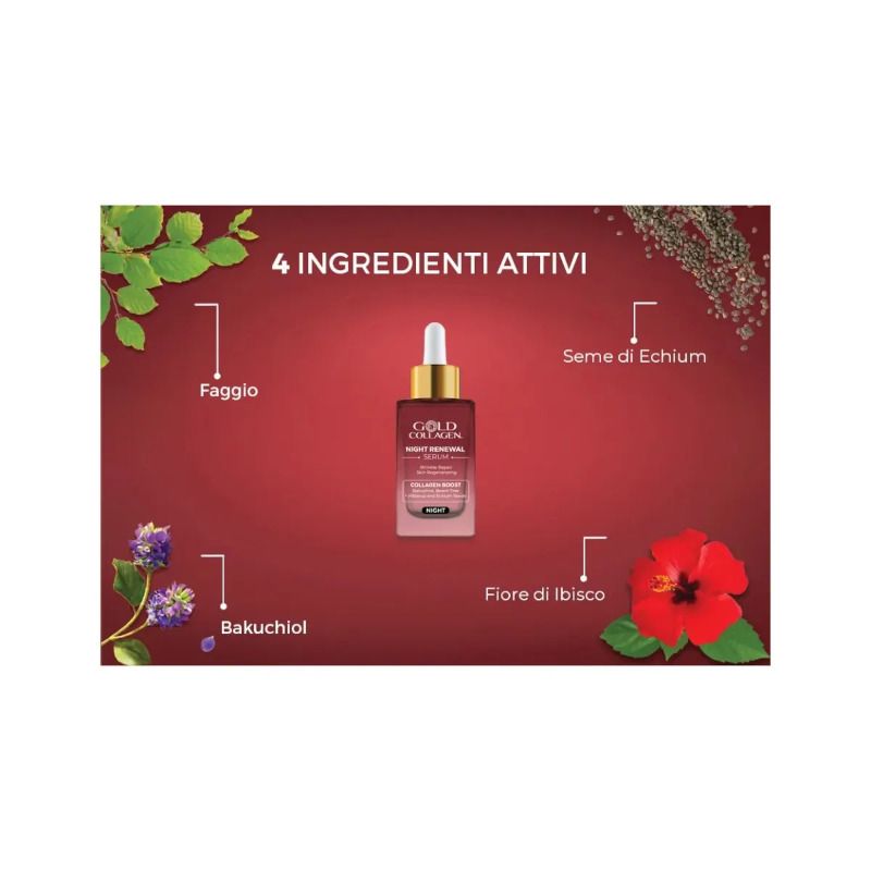 Gold Collagen Night Renewal Siero Viso 30ml-2