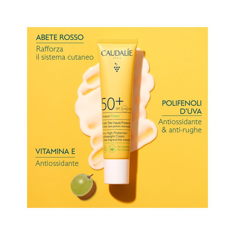 Caudalie Vinosun Protect Fluido Viso Ad Altissima Protezione 40ml SPF50+-4
