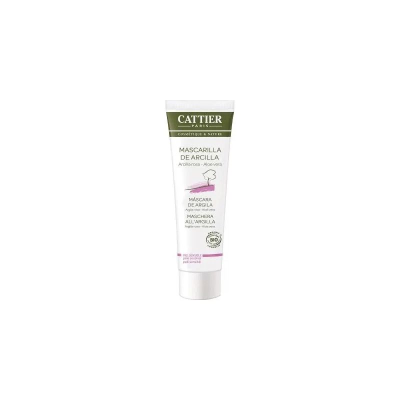 Cattier Maschera Argilla Rosa e Aloe Vera Bio pelli sensibili 100ml-1