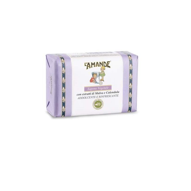 L'Amande Sapone Vegetale Malva e Calendula 200g-1
