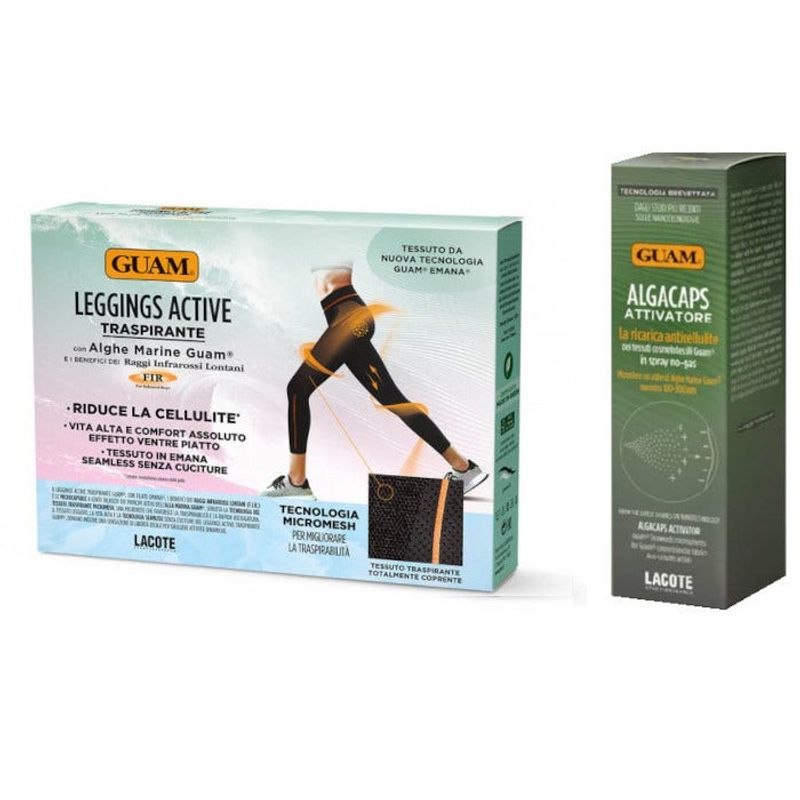 Guam Leggings Active Traspirante XS/S + Algacaps Attivatore Spray Alghe Marine 100ml-1