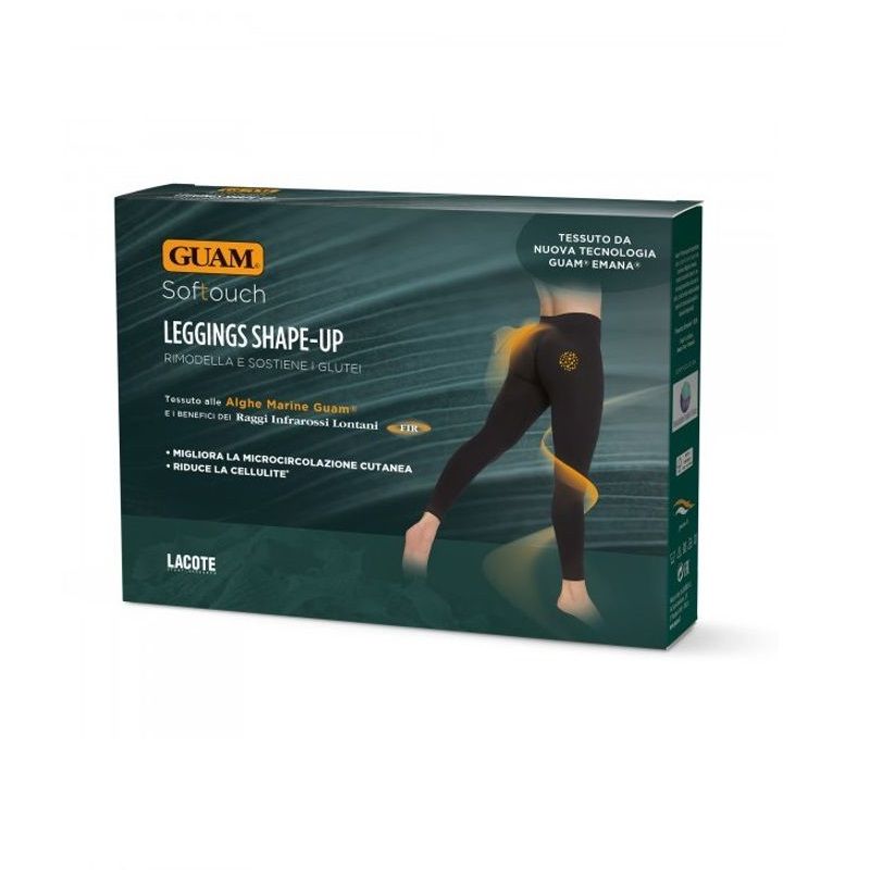 Guam Softouch Leggings Shape-Up riduce la cellulite e migliora il microcircolo colore nero S-M-1