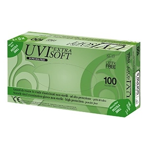 Guanto Vinile Uvi Extra Soft No Talco Taglia Large 100 Pezzi-1