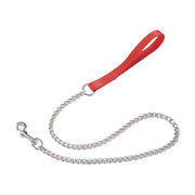 Camon guinzaglio in nylon con catena in acciaio 2x800mm rosso-1