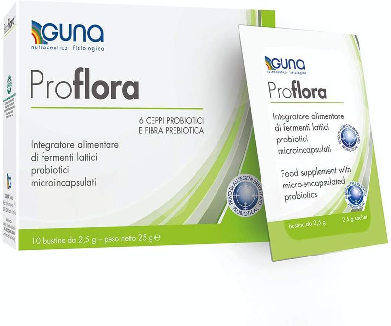 Guna Proflora 6 microrganismi probiotici e fibra prebiotica 10 bustine-1