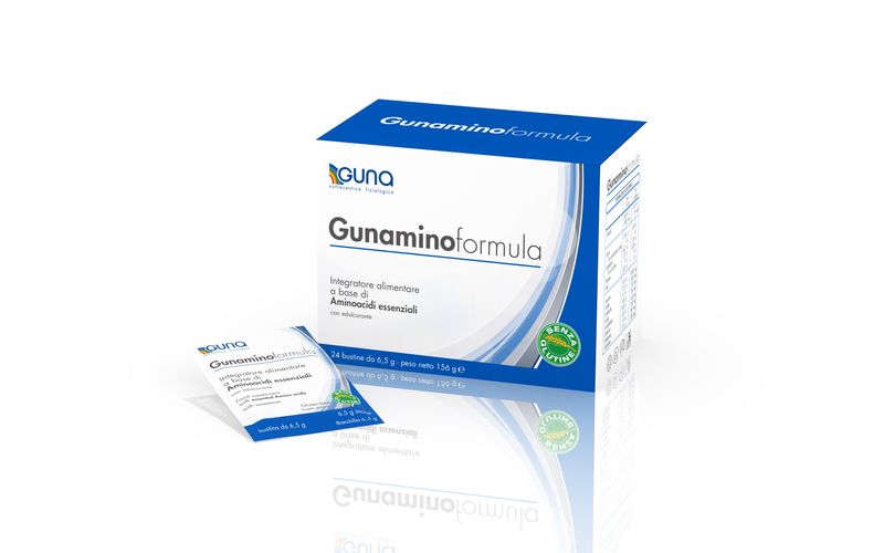 Gunamino formula 24 buste integratore diaminoacidi essenziali-1