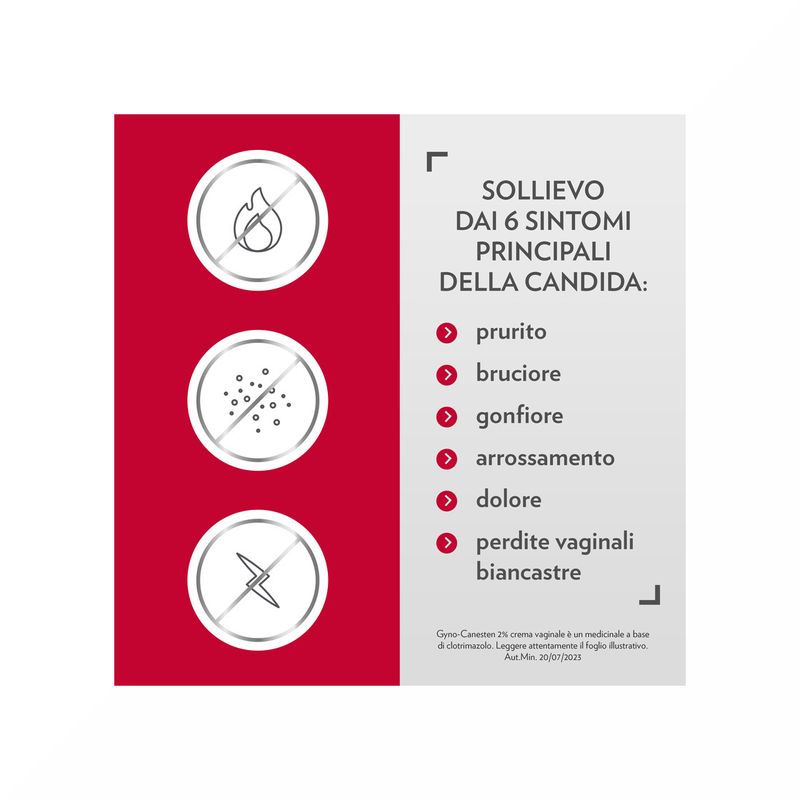 Gyno-Canesten Crema Intima Trattamento Sintomi Candida contro Prurito, Bruciore Intimo e Perdite 30g-4