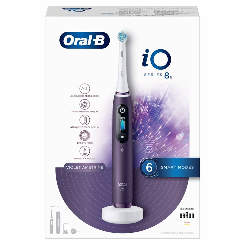 Oral B iO 8n Spazzolino Elettrico Viola-4