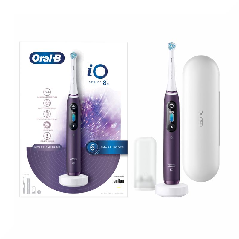 Oral B iO 8n Spazzolino Elettrico Viola-5