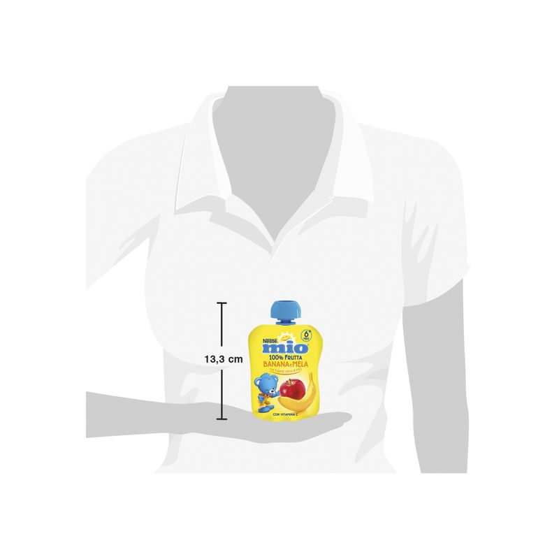 Nestlè Mio Merenda 100% Frutta Banana E Mela Da Spremere Pouch 90ml-4