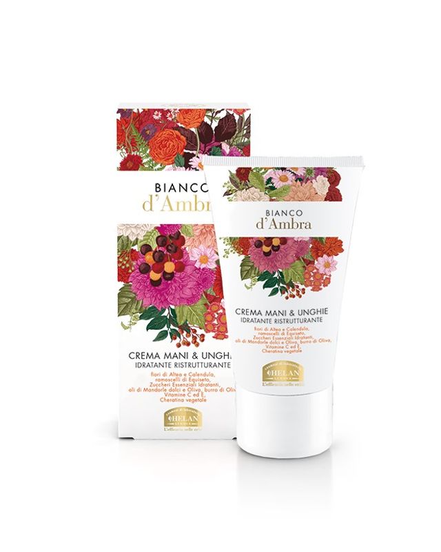 Helan Bianco d'Ambra Crema Mani & Unghie Idratante e Ristrutturante 50ml-1