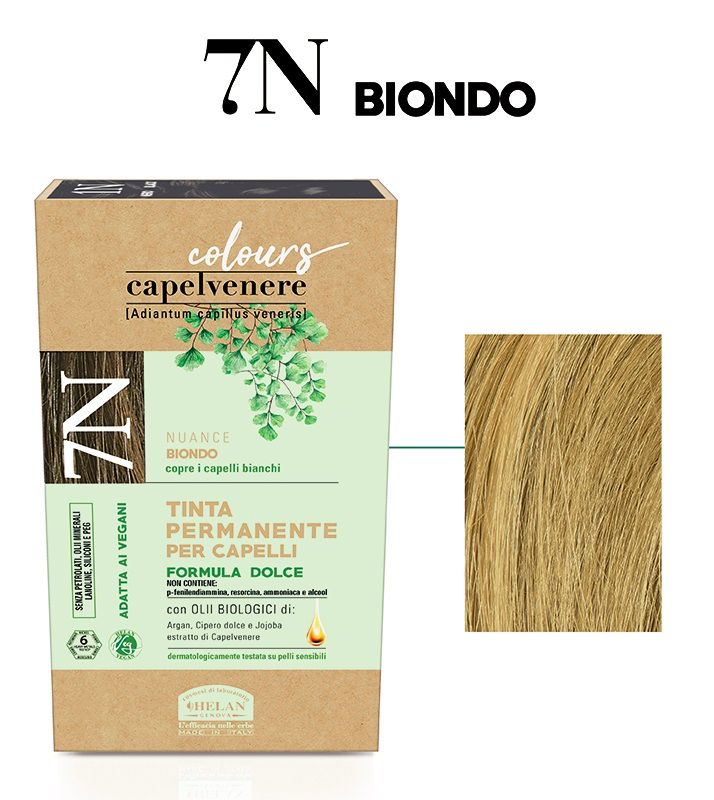 Helan Capelvenere Colours Tinta Permanente per capelli 7N Biondo-1