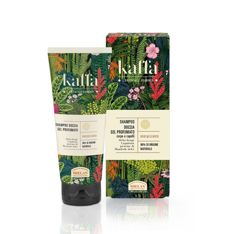 Helan Kaffa Shampoo Doccia Gel Profumato corpo e capelli energizzante 200ml-1