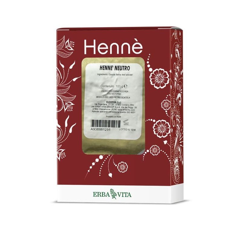 Erba Vita Henne Colorante Capelli Nero 100g-1