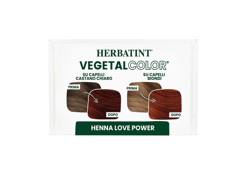 Herbatint Vegetal Color Tinta per capelli 100% Vegetale e bio HENNA LOVE Henné puro 100gr-2