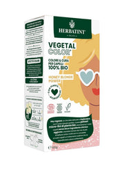 Herbatint Vegetal Color Tinta per capelli 100% Vegetale e bio HONEY BLONDEPOWER Biondo Miele 100gr-1