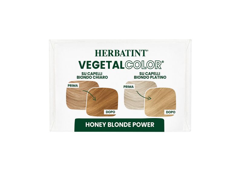 Herbatint Vegetal Color Tinta per capelli 100% Vegetale e bio HONEY BLONDEPOWER Biondo Miele 100gr-2