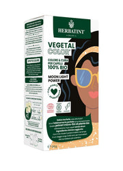 Herbatint Vegetal Color Tinta per capelli 100% Vegetale e bio MOON LIGHT POWER Nero 100gr-1