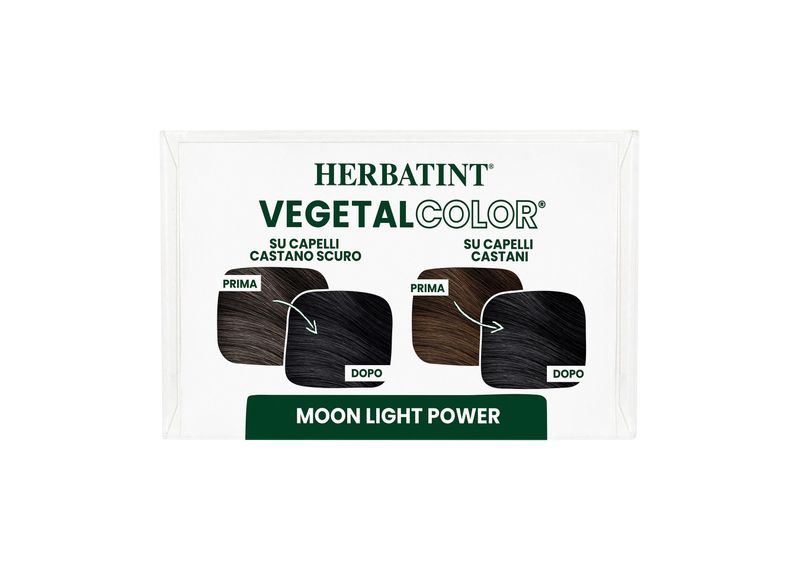 Herbatint Vegetal Color Tinta per capelli 100% Vegetale e bio MOON LIGHT POWER Nero 100gr-2