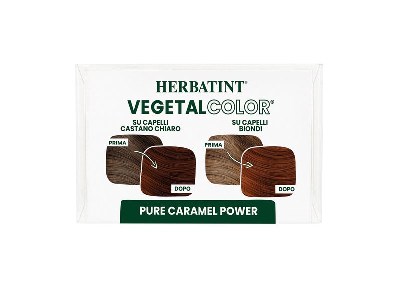 Herbatint Vegetal Color Tinta per capelli 100% Vegetale e bio PURE CARAMEL POWER Caramello 100gr-2