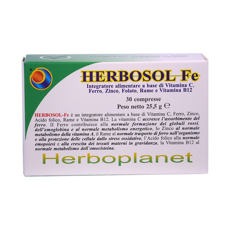 Herboplanet Herbosol-Fe integratore alimentare 30 compresse-1