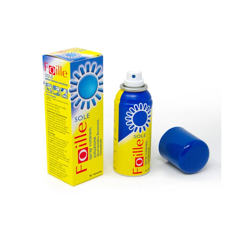 Foille Sole Spray per ustioni solari ed eritemi 70g-1