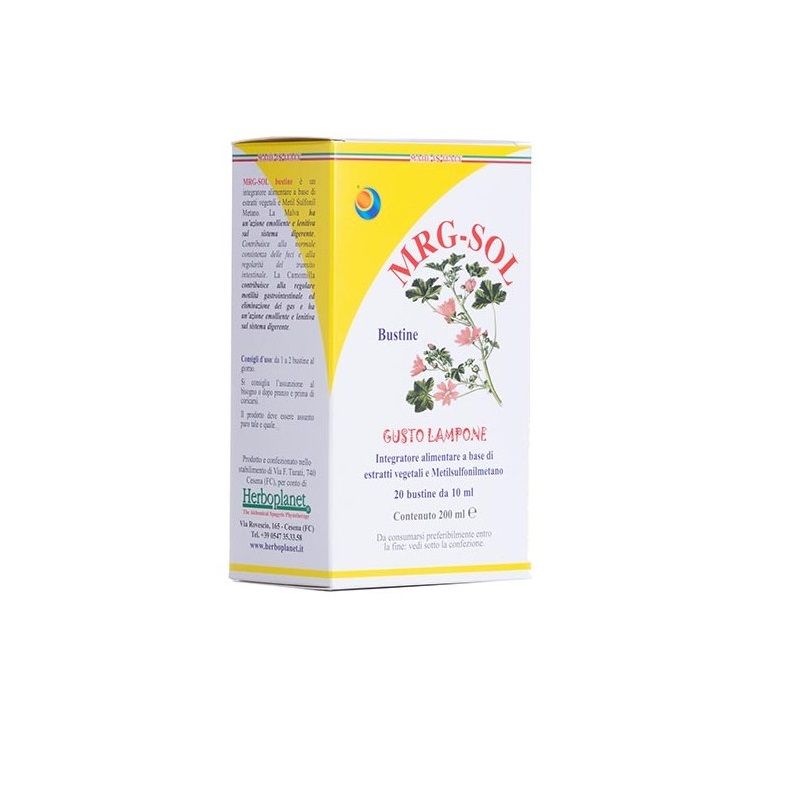 Herboplanet Mrg Soluzione Orale 20 bustine Gusto Lampone-1
