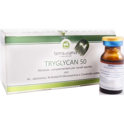 Tryglycan 50 Uso Esterno Alimento Complementare Per Equini Sportivi 6 Flaconcini Da 10ml-1