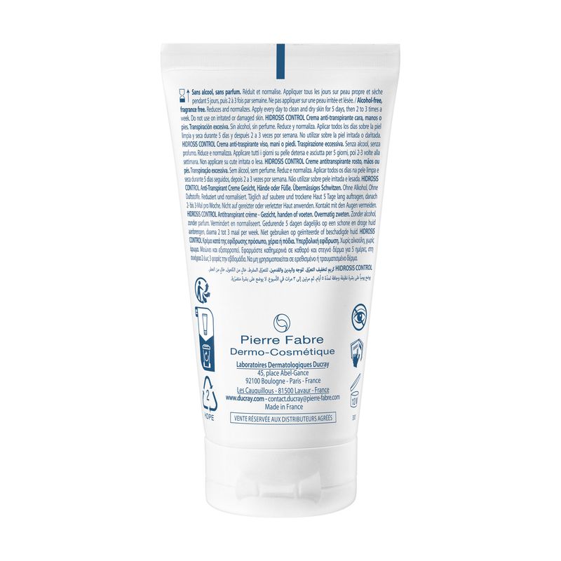 Ducray Hidrosis Control Crema Viso/Mani/Piedi 50ml-2